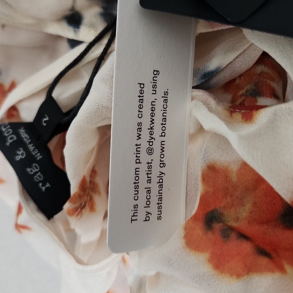 NWT Rag & Bone Tamar Printed Dress. Size 2 - Picture 11 of 14